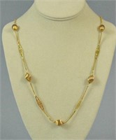 (2) GOLD NECKLACES