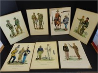 A2- 7 MILITARY WALL HANGING PRINTS