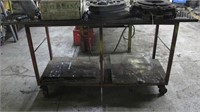 Rolling Cart With Wire Mesh Top