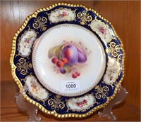 Royal Worcester hand painted cabinet plate,