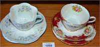 2 x Shelley china trios,