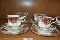 Royal Albert, 'Old Country Roses', set of 4 teacup