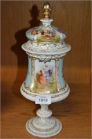Austrian porcelain lidded urn,