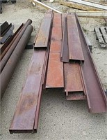 Red iron. C channel. 5 ft up to 14 ft lengths.
