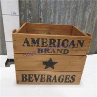 American Brand Beverages wood box