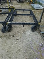 Steel roller cart 6 1/2 ft long× 4ft  4inches wide