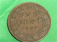 1909 Canadian Large Penny