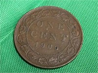 1906 Canadian Large Penny
