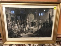 Washington and his Generals Framed Print