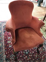 French style upholstered arm chair