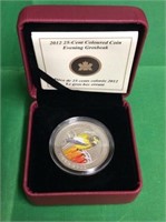 2012 25 Cent Coin Evening Grosbeak Includes Coa