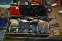 Vintage Tackle Box w/3 Reels & more