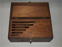 Vintage Brown & Sharpe Wood Tool Case Box