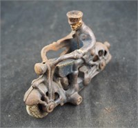 Antique Cast Iron 40's Toy Police Motorcycle