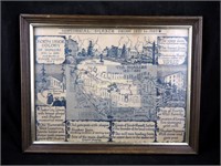 Antique Historical Shaker Hts 1821-1889 Map