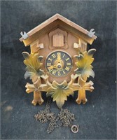 Vintage 8" Carved Germany Cuckoo Clock