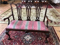 Chippendale Mahogany Settee