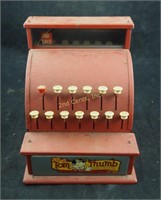 Vintage Red Tom Thumb Toy Cash Register