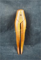 Vintage 7" Wood Carved Human Legs Nut Cracker