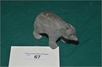 SOAPSTONE CARVED STANDING BEAR