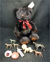 Hum A Zoo Crawling Baby & Bronze Toys Lot