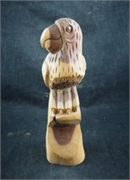 Vintage Hand Carved Folk Art Wood Bird Sculpture