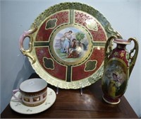 Three pieces of Vienna porcelain