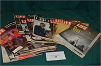 STACK OF 18 LIFE MAGAZINES & 1 LOOK