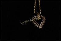 14k Gold Chain with 10k Pendant