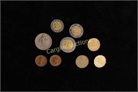 Franc Silver Coin and other misc. foreign coins