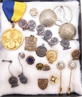 Vintage Pins- FFA, Rotary, VFW, Coin Pendants