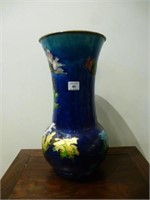 Art Nouveau foil and enamel vase