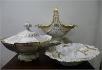 Three pieces of Continental RPM porcelain
