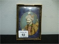 Persian hand painted portrait miniature of a man