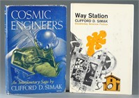 2 books signed by Clifford Simak incl: WAY STATION