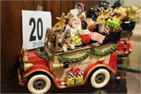 SANTA MOBILE MUSIC BOX 8 IN BY FITZ AND FLOYD