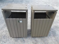 (qty - 2) Outdoor Garbage Can Covers-