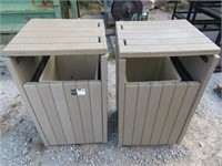 (qty - 2 Outdoor Garbage Can Covers-