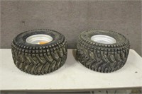 (2) Suzuki, Tires On Rims, ATV Wooly Booger Tires,
