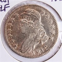Coin 1812 Bust Half Dollar In Very Fine Scratched