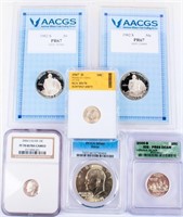 Coin United States Type Coins Certified 6 Pcs