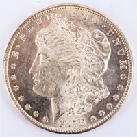 Coin 1878-S Morgan Silver Dollar Unc.