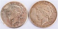 Coin 2 Peace Silver Dollars 1925-S & 1935-S