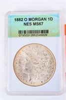 Coin 1882-O  Morgan Silver Dollar NES MS67