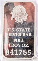 Coin Indian Head 1 Troy OZ.  999 Silver Bar