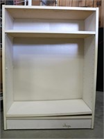 4-Shelf White Bookcase