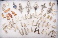 Antique Mexican MILAGROS (Miracle) Charms, Crosses