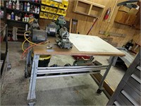 Roll Around Work Bench With Motors Scrollsaw