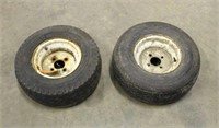 (2) Trailer Tires, 20.5x8.0-10, 4 Lug