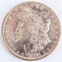 Coin 1901-S  Morgan Silver Dollar AU